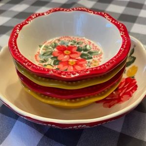 EUC Pioneer Woman Bowl Bundle